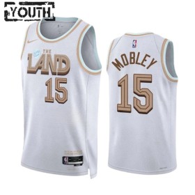 Dres Cleveland Cavaliers Isaiah Mobley 15 Nike 2022-23 City Edition Bijela Swingman - Dječji